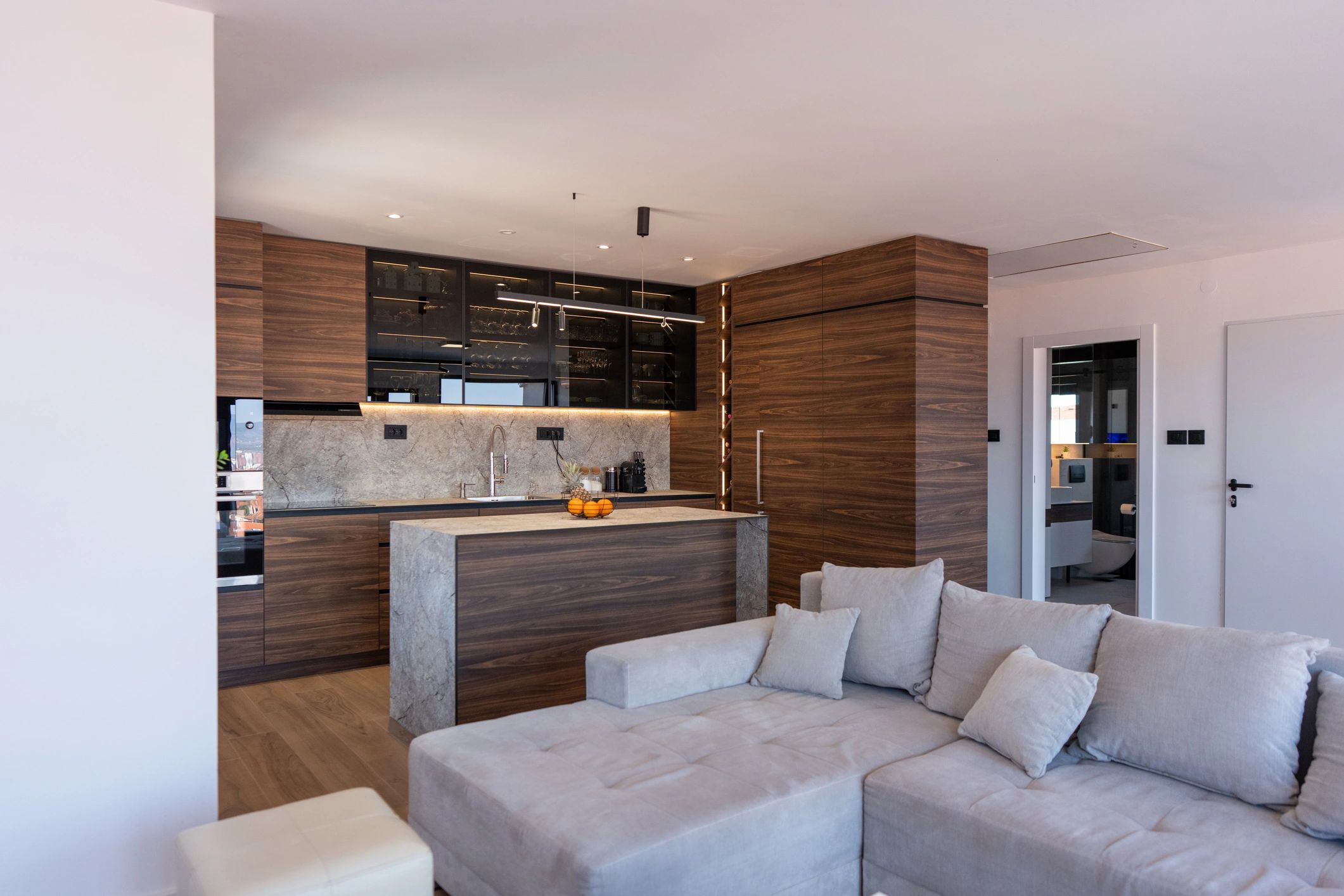 Luxury apartment lounge interior